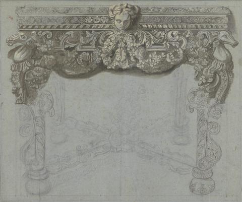 unknown artist Design for an English Silver Table