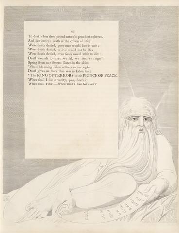 William Blake Plate 30 (page 63): 'This KING OF TERRORS is the PRINCE OF PEACE'