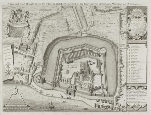 unknown artist A True and Exact Draught of the Tower Liberties surveyed in the Year 1597