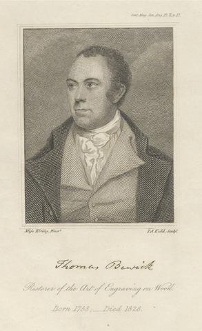Thomas Bewick; Restorer of the Art of Engraving on Wood; Born 1753,-Died 1828