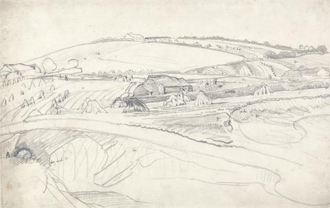 James Ward Landscape with a Farm and Cornstalks