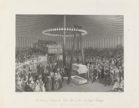 Ceremony of Laying the First Stone of the New Royal Exchange