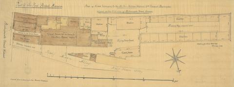 Ground Plan of part of Sir Paul Pindar's Mansion, Bishopsgate