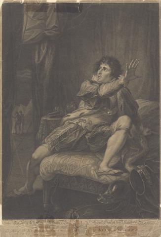 Mr. Kemble in the Character of King Richard the Third - "Richard III," Act V, Scene V