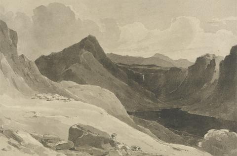 John Renton A Mountain Landscape with a Shepherd