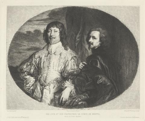 Leopold Flameng Van Dyck et Son Protecteur le Comte de Bristol