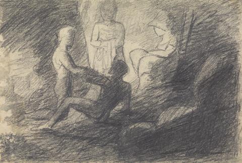 Benjamin Robert Haydon Study of Figures in a Cave