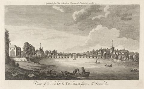unknown artist View of Putney and Fulham from Mr. Vanneck's