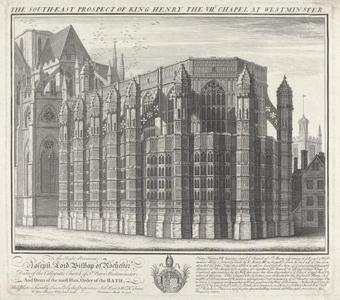 William Henry Toms The South-East Prospect of King Henry The VII's Chapel at Westminster