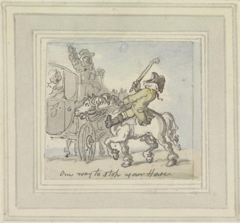 Thomas Rowlandson One Way to Stop Your Horse