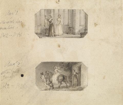 Thomas Stothard August 1st: She Wrote Her Own Line (Vol. 2, p. 141) August 2nd: Amen! [Pretty] Janet (Vol. 2, p. 286)