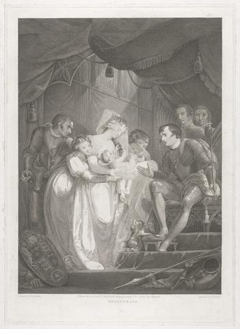 Jean B. Michel King Henry VI, Part III: Act V, Scene VII (Queen Bess Presenting King Edward . . . with Their Infant Son)