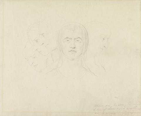 William Blake Five Visionary Heads of Women