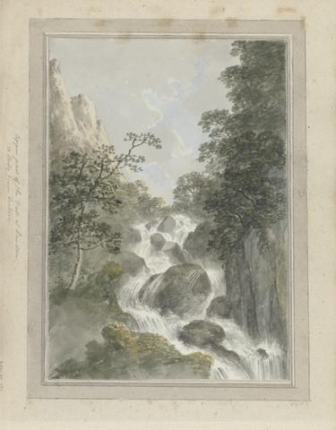 Amos Green Views in England, Scotland and Wales: Upper part of the Fall of Lowdoor, A Study from Nature