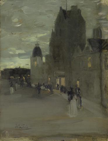 Sir James Guthrie Street in Oban, Night
