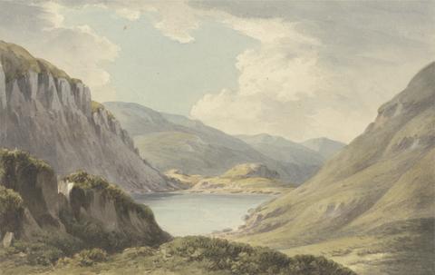 John Warwick Smith Llyn Geirionedd not Far from Trefriew, on the River Conway, Carnarvonshire