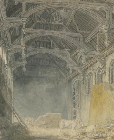 Joseph Mallord William Turner Interior of St. John's Palace, Eltham