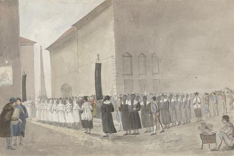 Isaac Weld Funeral Procession at Rome