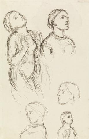 William Holman Hunt Studies of Edith Holman Hunt