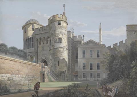 Paul Sandby RA The Norman Gate and Deputy Governor's House