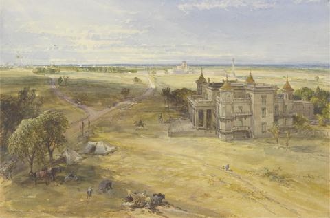 William Simpson The Dilkoosha, Lucknow in the Distance