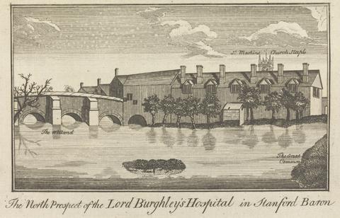 unknown artist The North Prospect of the Lord Burghley's Hospital in Stanford Baron; page 49 (Volume One)