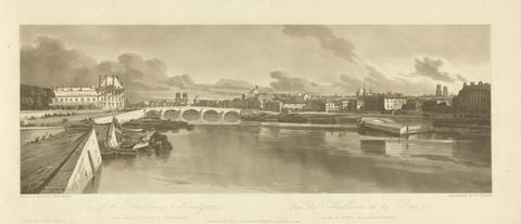 Thomas Girtin View of the Thuilleries and Bridge, etc., taken from Pont de la Concorde