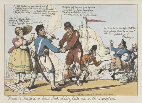 Thomas Rowlandson Forget and Forgive or Honest Jack Shaking Hands with an Old Acquaintance