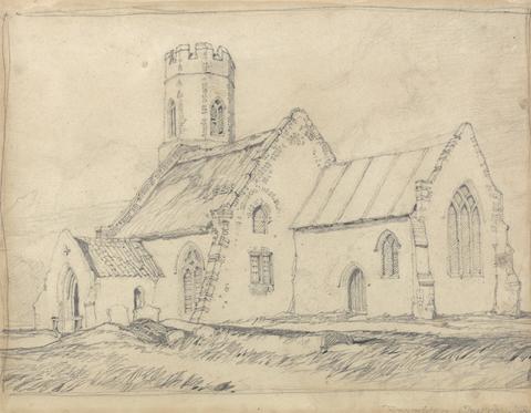 John Sell Cotman Brampton Church, Norfolk, from the South-East