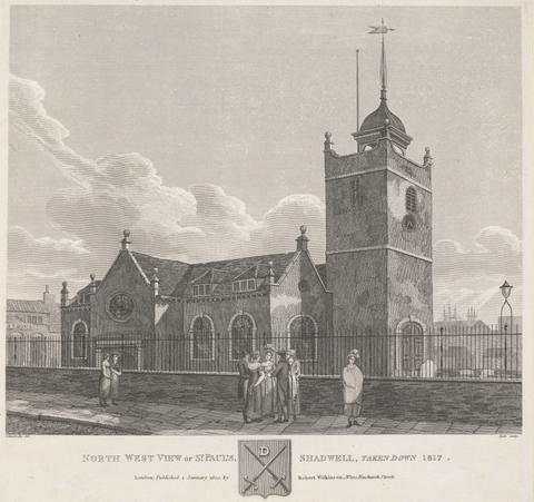 unknown artist North West View of St. Paul's Shadwell