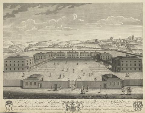 R. F. Tringham The West Perspective Views of His Majesty's New Royal Hospital Building near Plymouth