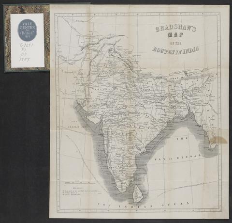  Bradshaw's Map of the routes in India.