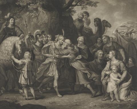 unknown artist Meeting of Jacob and Esau