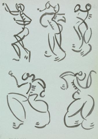 Henri Gaudier-Brzeska Five Studies of Dancing Figures