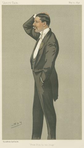 Leslie Matthew 'Spy' Ward Vanity Fair: Theatre; 'From Eton to the Stage', Mr. Charles Hawtrey, May 21, 1892