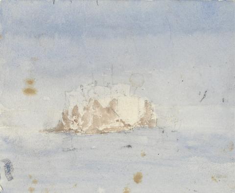 unknown artist Island with Castle