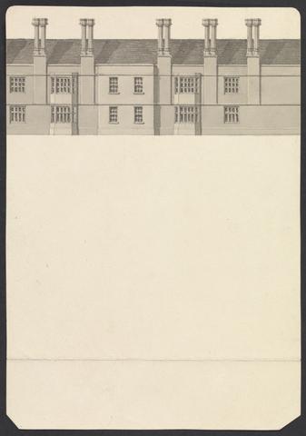 James Wyatt Cobham Hall, Kent: Part-Elevation