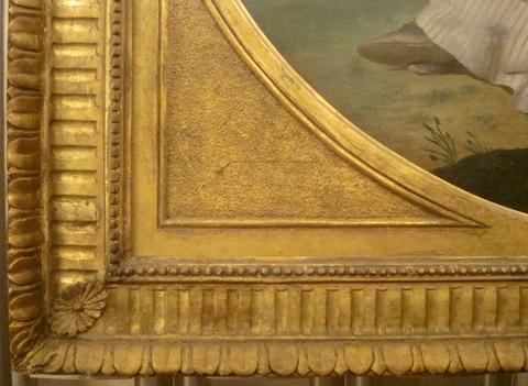 unknown artist British, Neoclassical with (later) tondo inlay frame