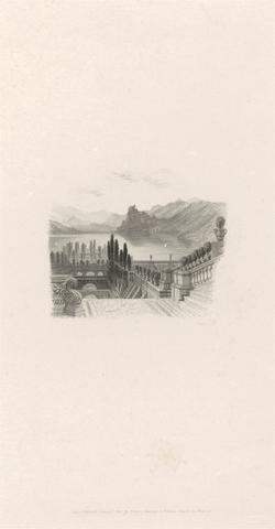 Robert Wallis A Farewell - Lake of Como Number II (vignette)