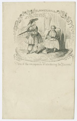  [Folded sheet of stationery with engraved satirical vignette at top].