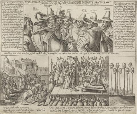 unknown artist The Gunpowder Plotters and their Execution in February 1606