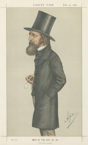 Carlo Pellegrini Vanity Fair: Literary; 'The Poet Laureate', Lord Alfred Tennyson, July 22, 1871
