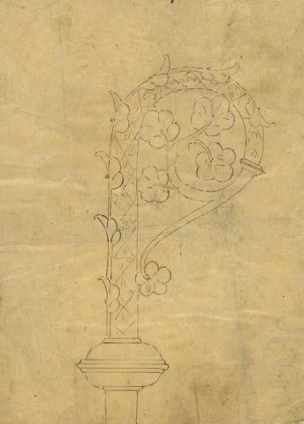 Augustus Welby Northmore Pugin Design for a Gothic Staff