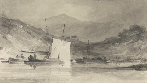 John Sell Cotman Cader Idris from the Mawddach Estuary above Barmouth