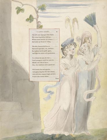 William Blake The Poems of Thomas Gray, Design 27, "A Long Story."