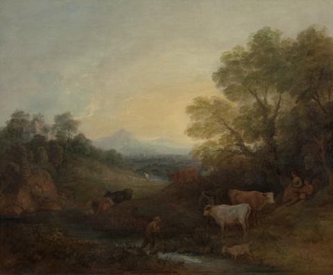Thomas Gainsborough RA Landscape with Cattle