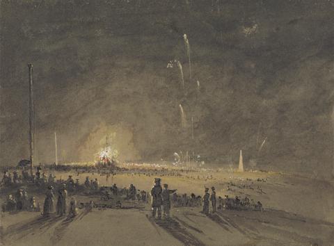John Wilson Carmichael A Fireworks Display