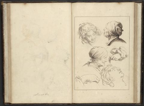 Hamlet Winstanley Sketchbook containing 81 drawings and 2 engravings of self-portraits