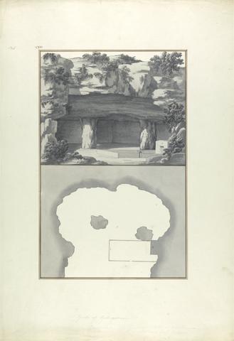 Giovanni Battista Borra View and Plan of the Grotto of Gethsemene