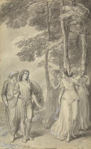 Thomas Stothard One of Six Illustrations to Fenelon's "The Adventures of Telemachus son of Ulysses"